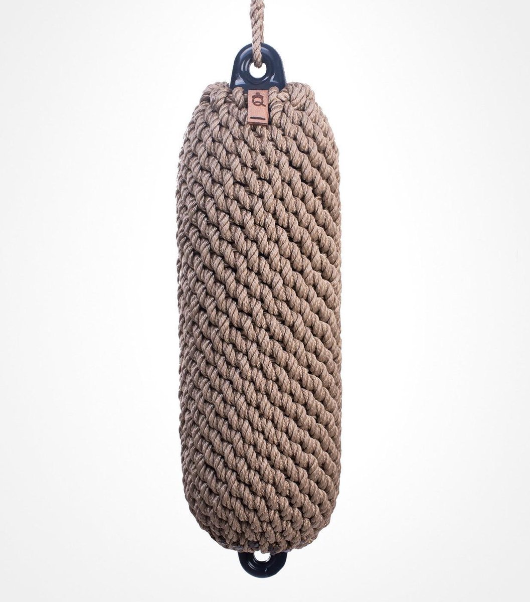 Nautiqo Touw fender - Beige - maat S - touw stootwil