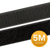 Klittenband Naaibaar Zwart - 5 meter