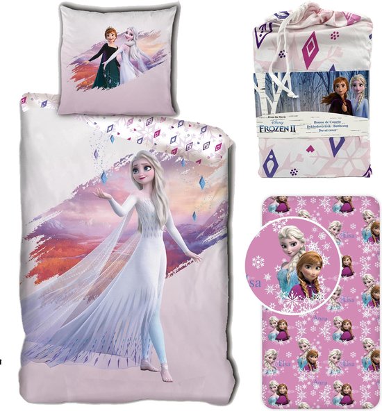 Disney Frozen Dekbedovertrek Elsa - Eenpersoons - 140 x 200 cm - Polyester  , incl.... | bol