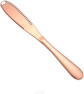 VDN Stainless Botermes - Botermesjes - Smeermes  - Ontbijtmes - RVS - Rose Goud