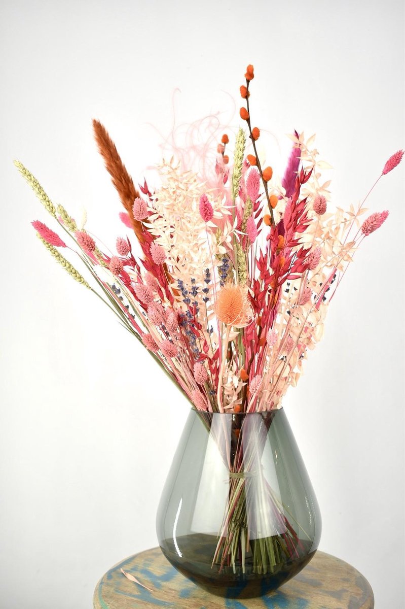Droogbloemen - boeket 50cm - Golden Mix