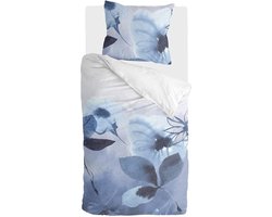 Walra Dekbedovertrek Sweet Mundane - 135x200 - 100% Katoen - Wit / Blauw
