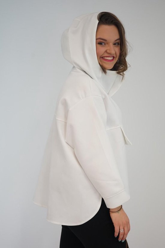 Witte hoodie oversized hotsell