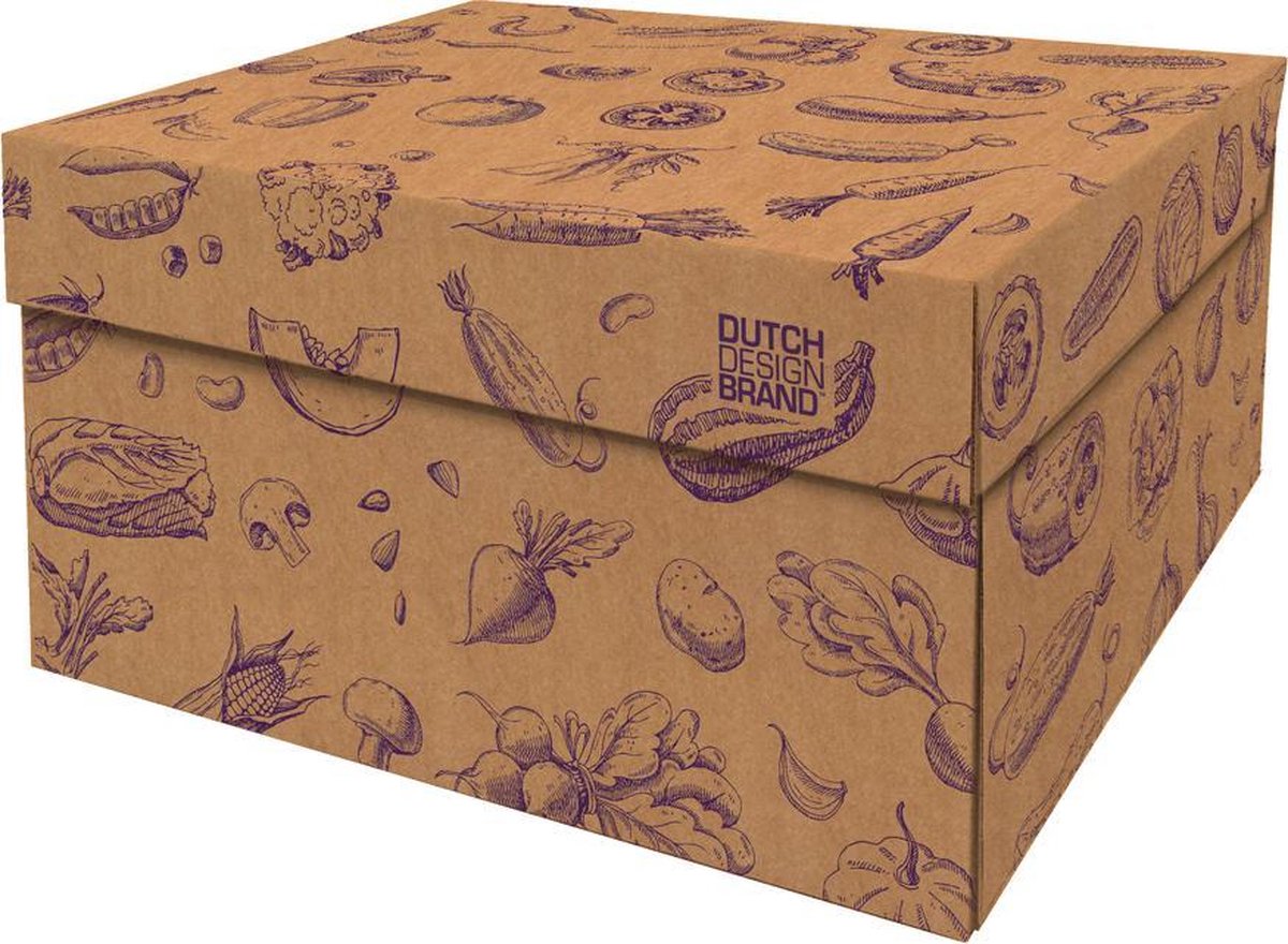 Dutch Design Brand - Dutch Design Storage Box - Opbergdoos - Opbergbox - Bewaardoos - Groenten - Vegetables