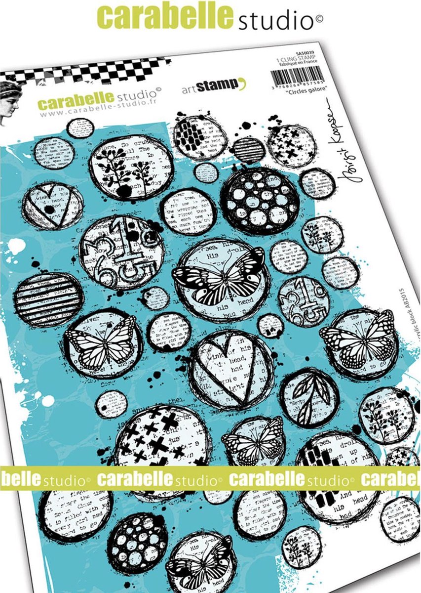 Carabelle Studio Cling stamp - A5 circles galore