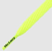 Mr. Lacy  - Schoenveters - Veters - Sneakerveters - Smallies - Plat - Neon Lime Yellow - Lengte 90 cm