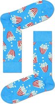 Happy Socks - Popcorn sok | Maat 36-40 | Blauw met Popcorn | Happy Socks