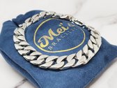 Mei's | Chained Solid Chain armband | mannen armband / sieraad mannen / heren armband | Stainless Steel / 316L Roestvrij Staal / Chirurgisch Staal | polsmaat 22,5 cm / zilver
