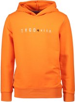 Tygo&Vito Jongens sweaters Tygo&Vito T&v hoody TYGO & vito embro Shocking Orange 92