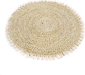 Bazar Bizar De Seagrass Shell Placemat - Naturel - Set van 4