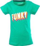Stones and Bones t-shirt meisjes - groen - Funky - maat 128