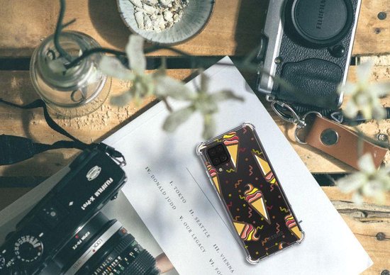 Coque de protection Samsung Galaxy A12 Phone Case avec bord transparent Icecream