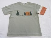 petit bateau , jongens , t-shirt korte mouw , groen , camping , 6 jaar  114