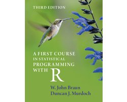 Omslag van A First Course in Statistical Programming with R