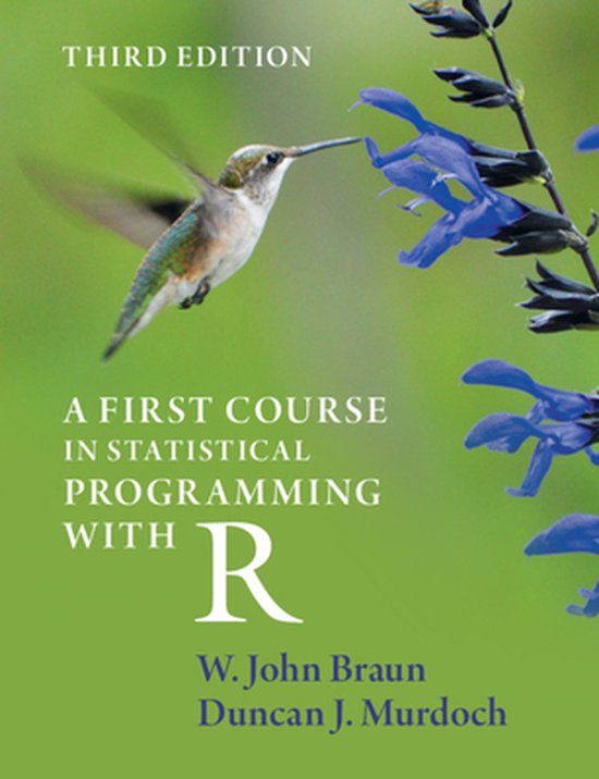 A First Course in Statistical Programming with R - cover