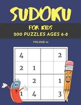 Sudoku For Kids 200 Puzzles Ages 6-8 Volume 44