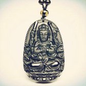 Wellness-House | Meditatie Ketting Buddha Sacred Obsidian | Meditatie | Obsidiaan | Natuurstenen Ketting | Ontspanning | Zen