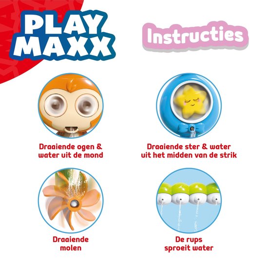PlayMaxx Badspeelgoed - Badspeeltjes - Waterspeelgoed - Baby, Kleuter &  Peuter -... | bol.com