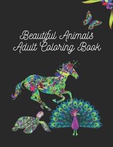 Beautiful Animals Adult Coloring Book: Very nice coloring book for adults or kids designed with many kinds of animals lots of comfort and beautiful sc