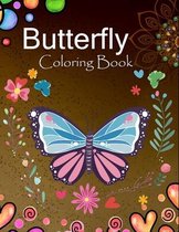 Butterfly coloring book: Relaxing and Stress Relieving Butterfly Coloring Book for Adults