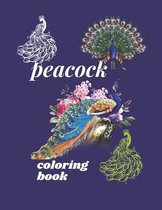 peacock: peacock coloring book for kdis and adult 50page 8.5X11