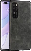 Voor Huawei Nova 7 Crazy Horse Getextureerd Kalfsleer PU + PC + TPU Case (Donkergroen)