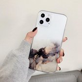 Dubbelzijdige film IMD schokbestendige TPU beschermhoes voor iPhone 12/12 Pro (goud)