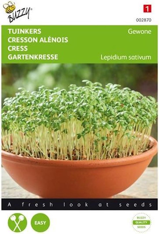 Buzzy Zaden - Tuinkers Gewone - Lepidium sativum - Buzzy
