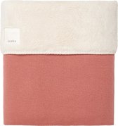 Koeka Ledikantdeken Runa teddy - brique/pebble 100x150cm