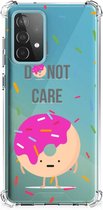 GSM Hoesje Geschikt voor Samsung Galaxy A52 4G/5G Shockproof Case met transparante rand Donut