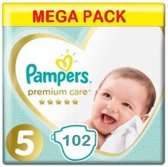 Couches Pampers Premium Care Taille 5 - Paquet Couches de 102 couches
