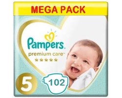 Pampers Premium Care Luiers Maat 5 - 102 Luiers Voordeelverpakking