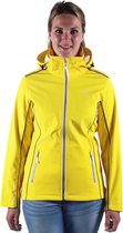 BJØRNSON SANNA Softshell Jas Dames - Maat 52 - Geel