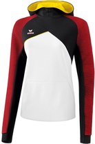 Erima Premium One 2.0 Sweatshirt met Capuchon Dames Wit-Zwart-Rood-Geel Maat 46