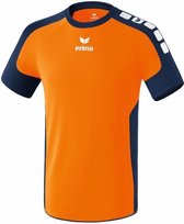 Erima Valencia Shirt Neon Oranje-New Navy Maat 3XL