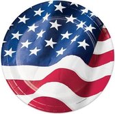 Witbaard Feestborden Usa 23 Cm Papier Rood/wit/blauw 8 Stuks