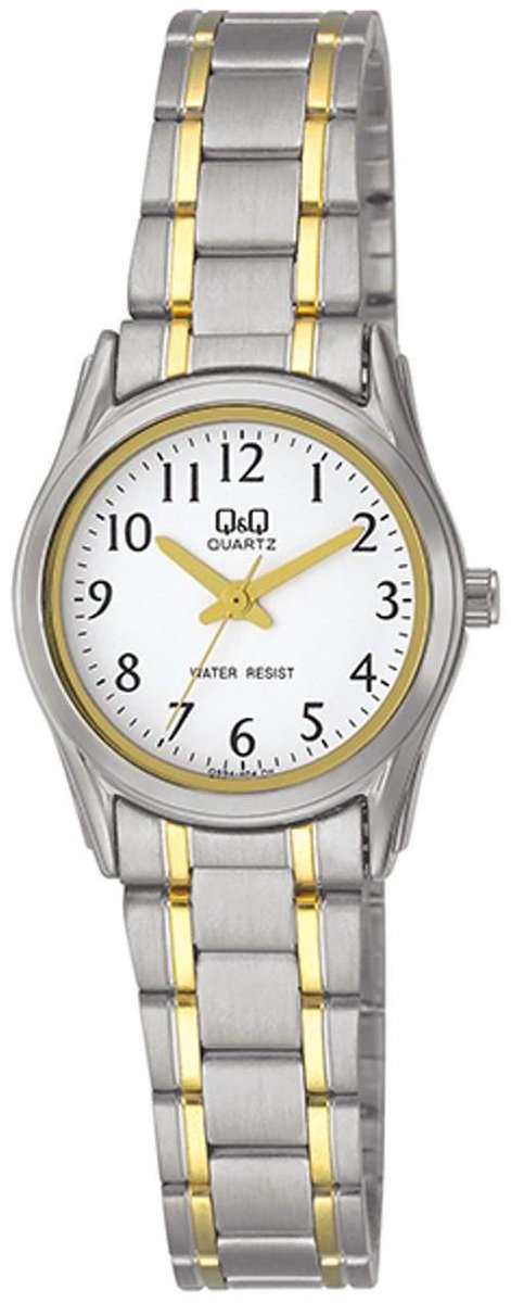 QQ-Q595j404Y-dameshorloge-bi-color-stalen band-waterresistant