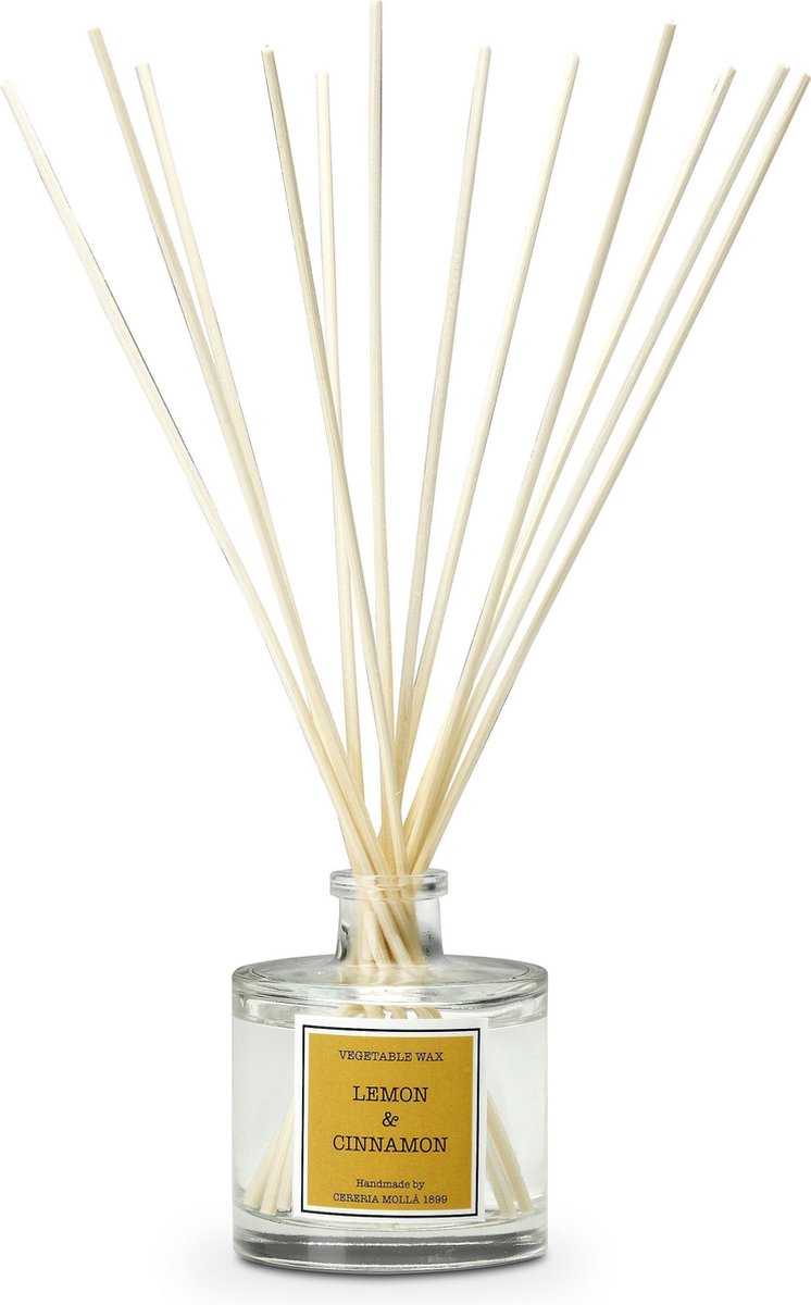 Cereria Mollà 1899 Mikado Lemon & Cinnamon Geurstokjes 100ml fragrance sticks kaneel spicy kruidig heerlijk