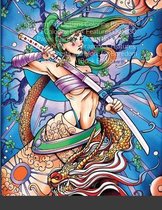 Elegant Art Designs Coloring Book: An Adult Coloring Book Features Over 30 Pages Giant Super Jumbo Large Designs of Fairies, Dragons, Creatures, Magical Forests and More for Boredom and Relax
