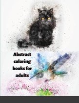 Abstract coloring book for adults