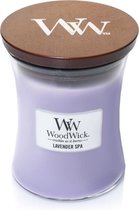Woodwick Hourglass Medium Geurkaars - Lavender Spa