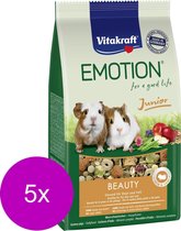 Vitakraft Emotion Beauty Selection Junior Cavia - Caviavoer - 5 x 600 g
