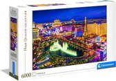 Clementoni Legpuzzel - High Quality Puzzel Collectie - Las Vegas - 6000 stukjes, puzzel volwassenen