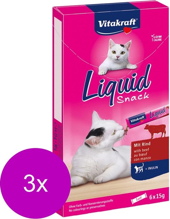 Vitakraft cat liquid snacks - 3 ST à 6 ST | bol.com