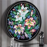 Diamond Painting Rond Frame Flowers