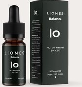 CBD Olie (5% / 500 mg CBD) - 10ml - Balance Collectie - LIONES