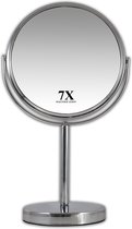 Gérard Brinard metalen spiegel standspiegel 7x vergroting - Ø18cm