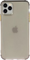 Hoesje iPhone 12 / iPhone 12 Pro - Siliconen hoesje - grijs / geel