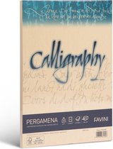 Perkament 50 vel A4 190 g/m2 inkjet kleur Creme PERGAMENA Calligraphy Crema 05 FAVINI