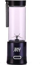 Portable Blender Deluxe - Zwart - 450 ML - Mix & Go - USB Oplaadbaar - Mini Blender - Ice Crush Functie